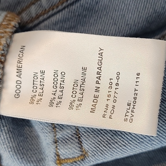Good American blue jeans with frayed hem size 8/29 - Picture 8 of 12
